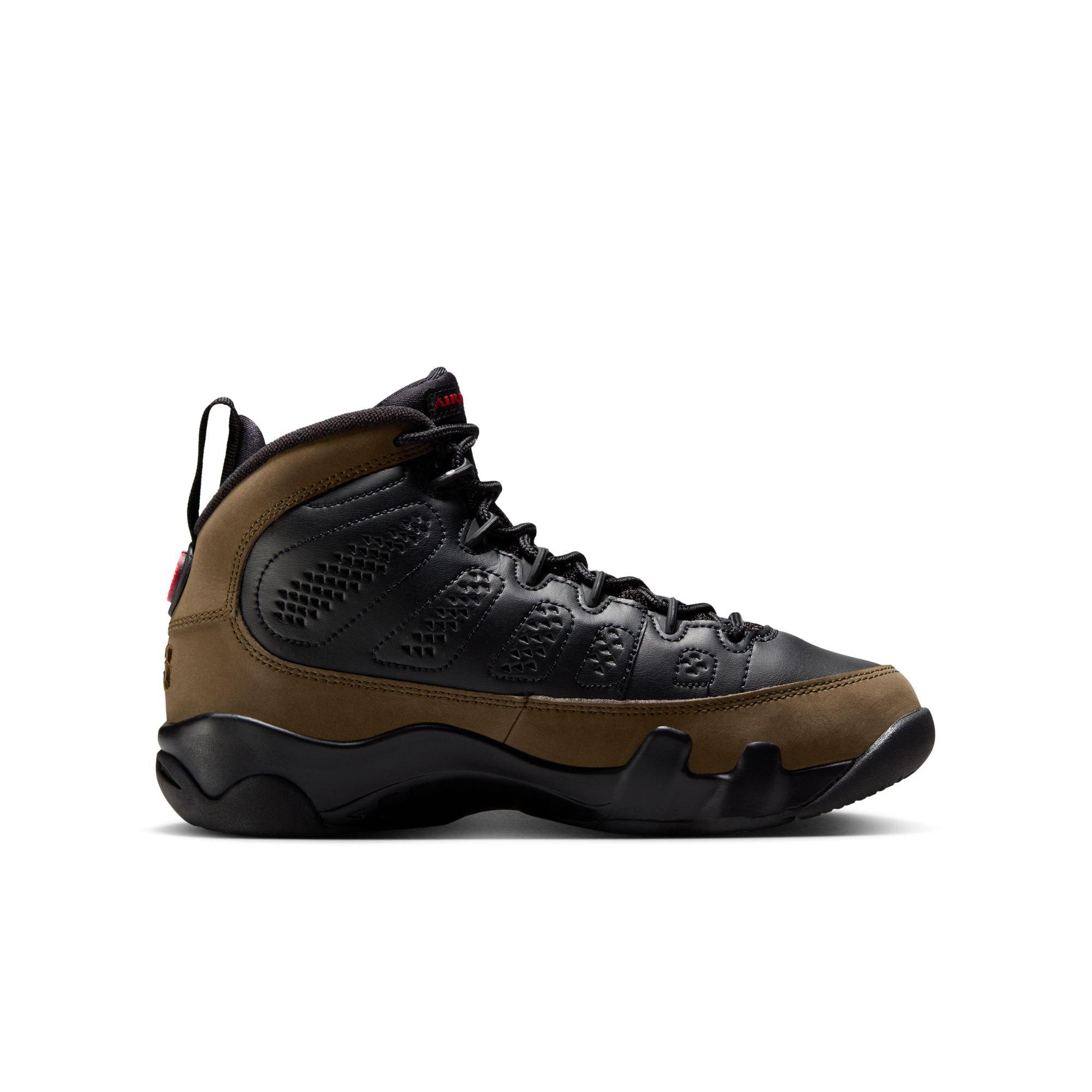 Jordan 9 Retro Olive Grade School Kids Shoe